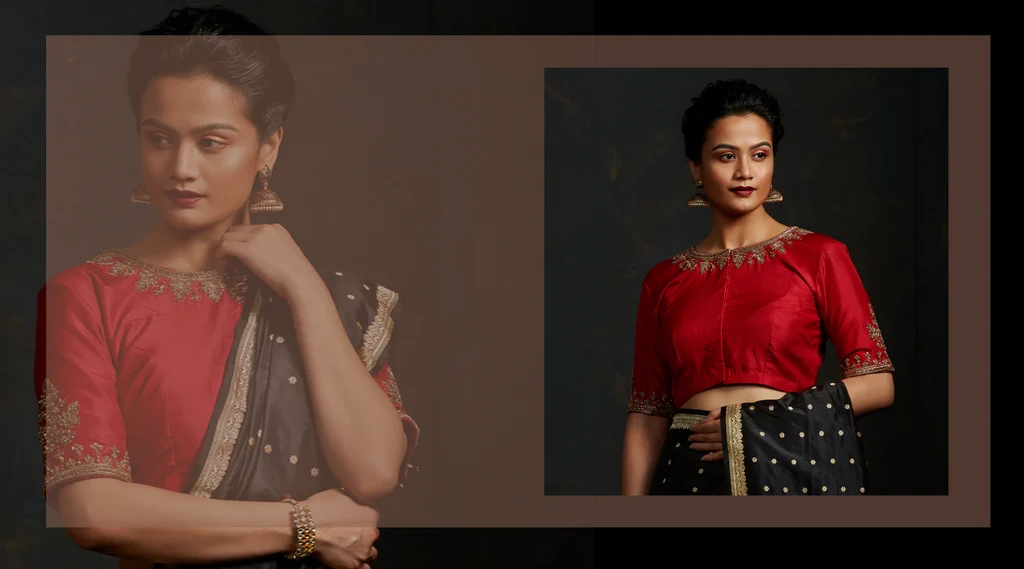 Silk blouse styling