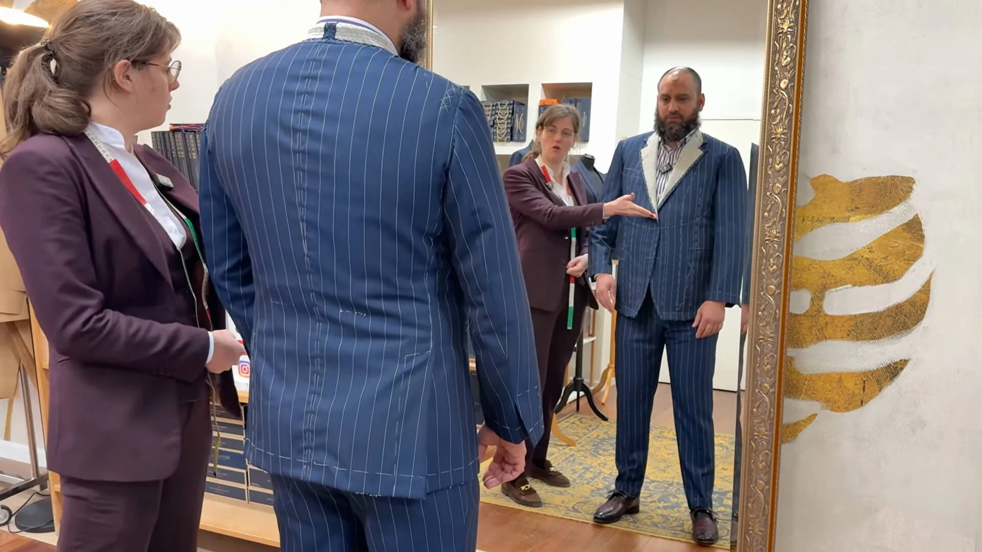 Baste fitting pinning session